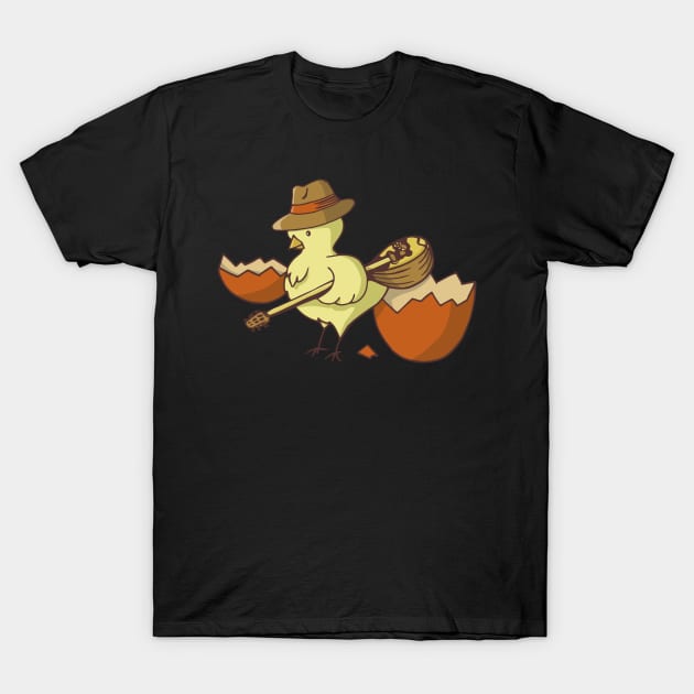 Easter Chick with Bouzouki T-Shirt by sifis